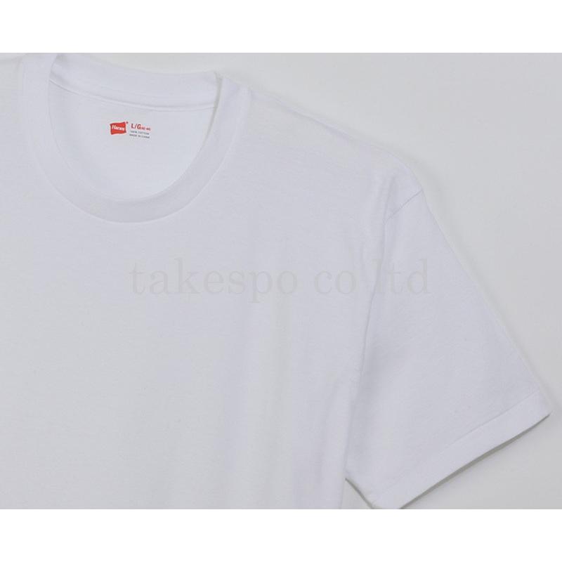 ヘインズ Tシャツ メンズ 上 Hanes 3枚組 クルーネック 無地 赤ラベル HM2135G｜takespo｜03