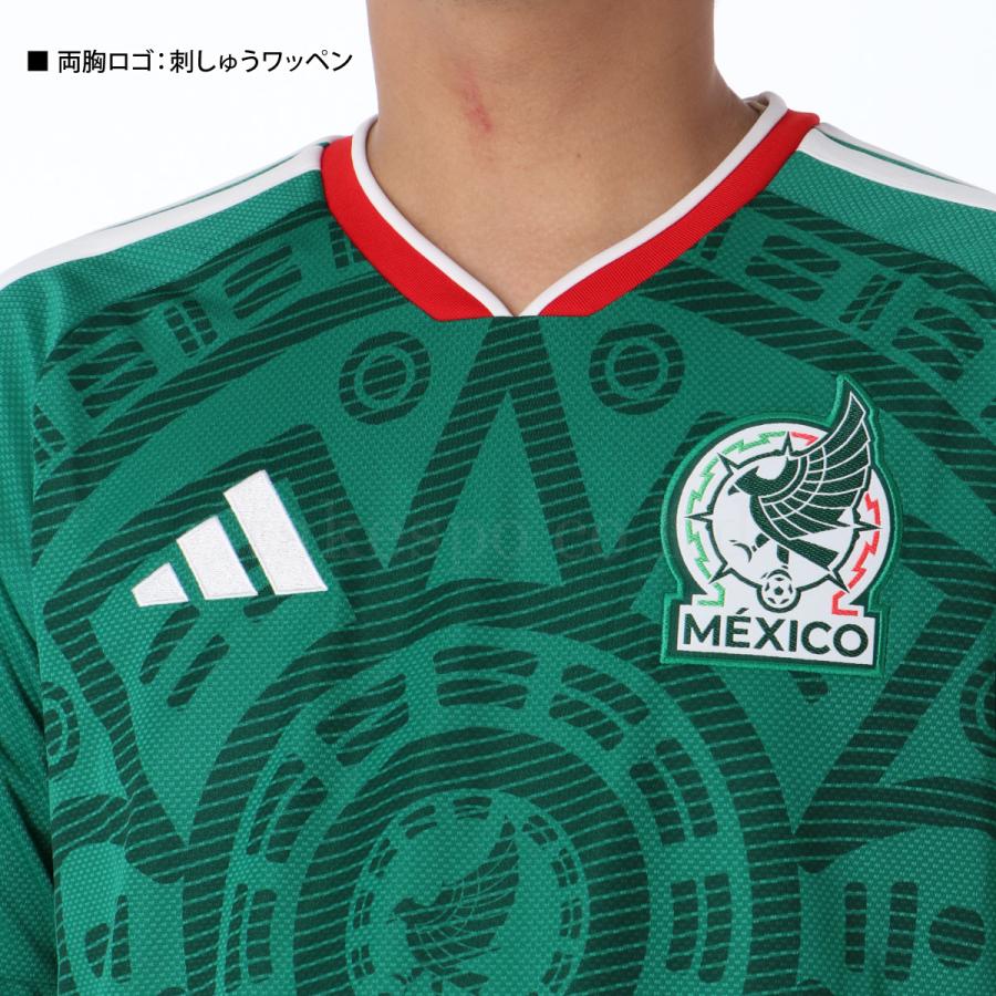アディダス サッカー レプリカシャツ メンズ ブランド adidas メキシコ代表 26 ホーム I9239 送料無料 新作 長袖 3L/4L/5L | adidas | 02