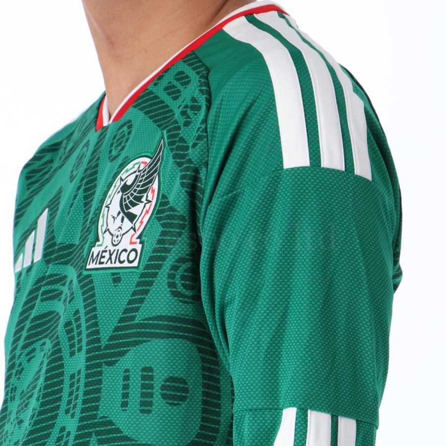 アディダス サッカー レプリカシャツ メンズ ブランド adidas メキシコ代表 26 ホーム I9239 送料無料 新作 長袖 3L/4L/5L | adidas | 04
