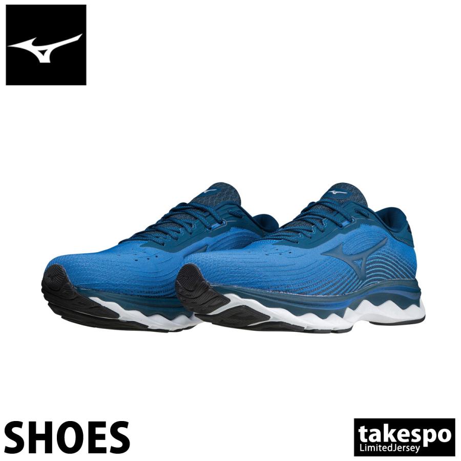 ミズノ メンズ スニーカー メンズ Mizuno シューズ ランニング 部活 トレーニング マラソン ランニング 2e ウエーブスカイ5 J1gc2102 Blu 送料無料 新作 限定ジャージのタケスポ 通販