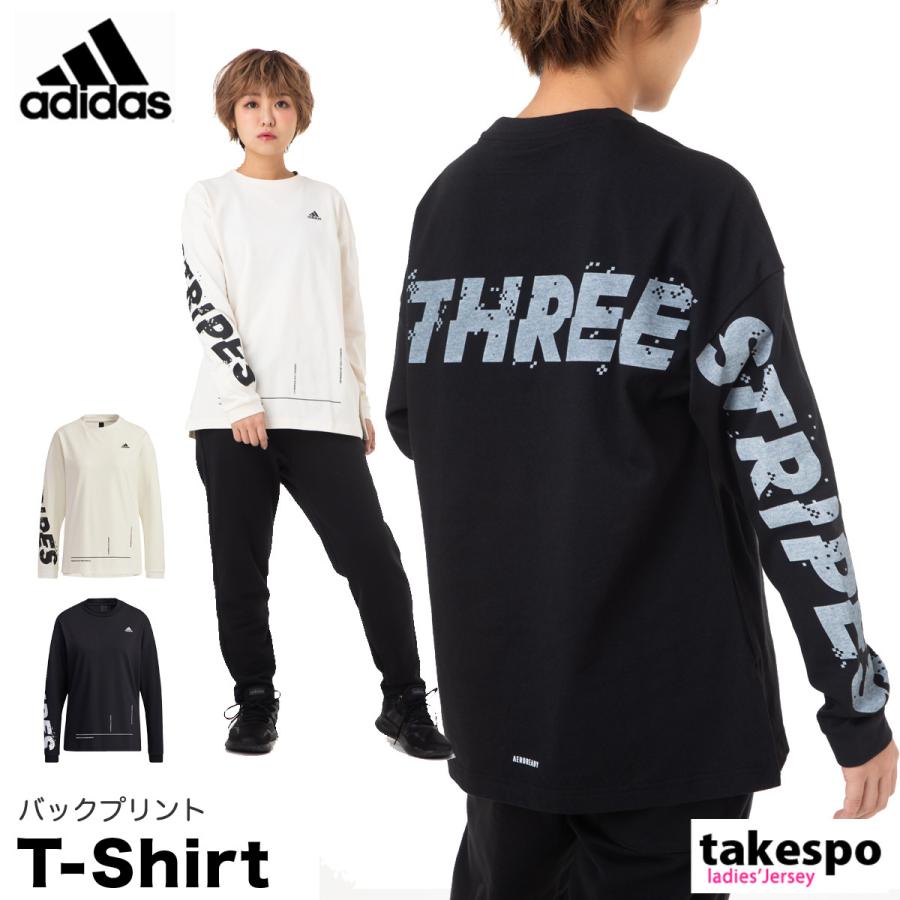 アディダス 長袖tシャツ レディース 上 Adidas ロンt バックプリント 吸汗速乾 ドライ 長袖 Jko06 送料無料 アウトレット Sale セール 限定ジャージのタケスポ 通販 Paypayモール