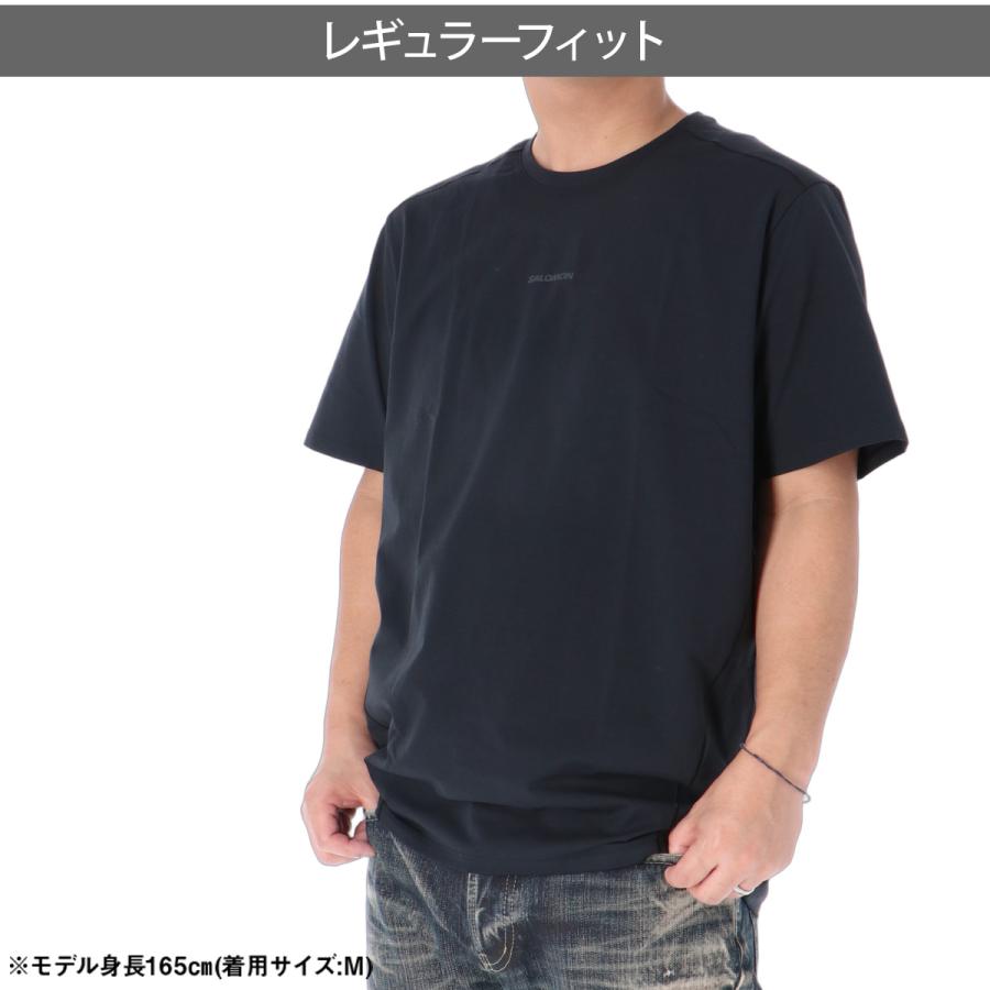 散*歩様 新品！goldwin0 半袖Shirt黒3Lサイズsalomon NI SALOMON（サロモン） 半袖 吸汗 速乾 吸水 送料無料 Tシャツ メンズ
