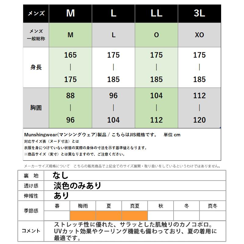 マンシングウェア ポロシャツ メンズ 上 Munsingwear 半袖 ゴルフ UVカット 吸汗 速乾 遮熱 クーリング 吸放湿 接触冷感 MGMVJA02 送料無料 SALE セール｜takespo｜16