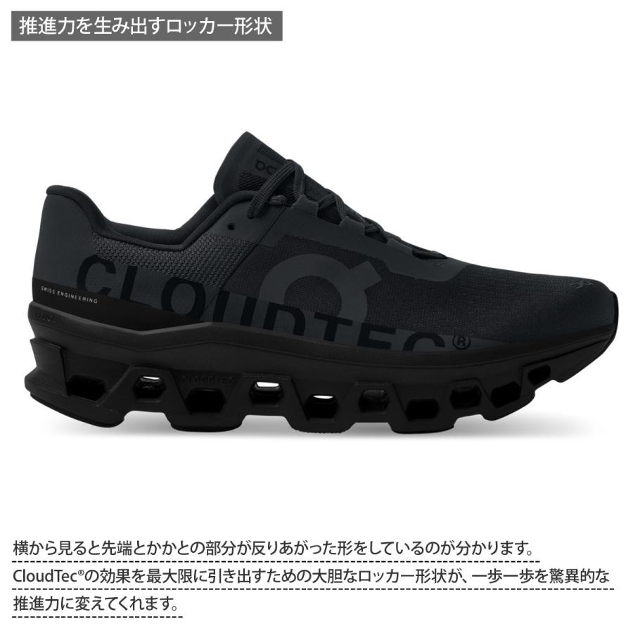 オン ランニングシューズ メンズ クラウドモンスター シューズ 厚底 ロードランニング 中長距離 ハイクッション ランニングの画像