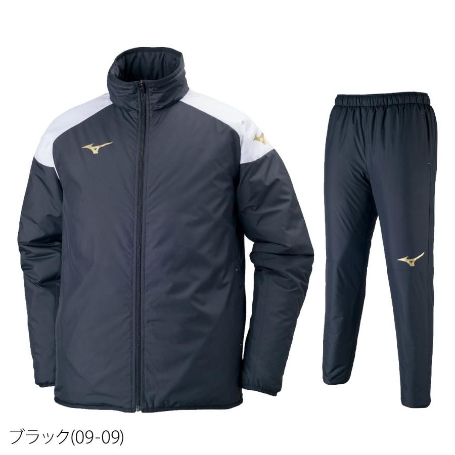 ミズノ ウインドブレーカー メンズ 上下 Mizuno 中綿入り 防寒 はっ水 保温 トレーニングウェア P2JE7501-P2JF7501 送料無料 新作｜takespo｜03