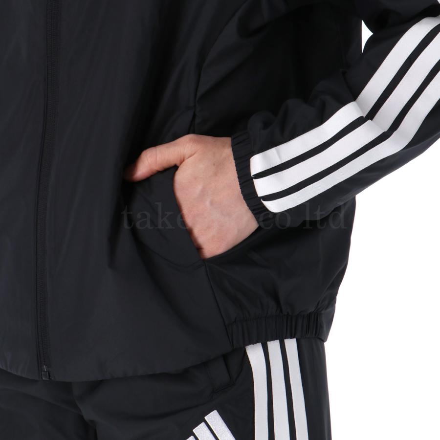 【未使用】 アディダス ウィンドブレーカー ブラック 2way adidas（アディダス） ウインドブレーカー 上下 レディース