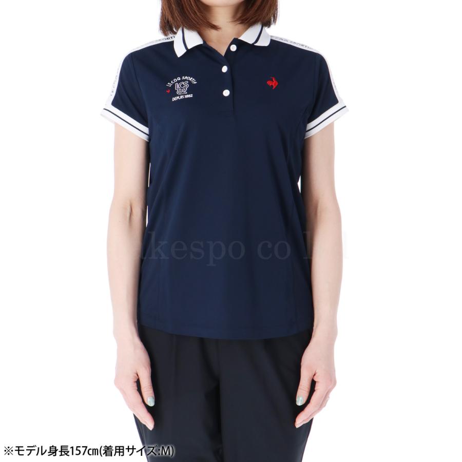 ルコックゴルフ ポロシャツ レディース 上 le coq sportif golf 半袖 ゴルフ 吸汗 速乾 ストレッチ UVカット EXcDRY ドライ QGWXJA10 送料無料 新作｜takespo｜11