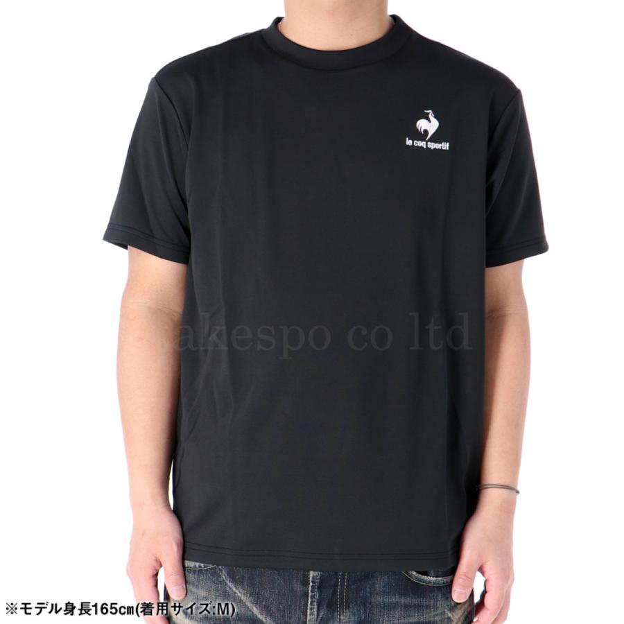 ルコック Tシャツ メンズ 上 le coq sportif 半袖 吸汗速乾 UPF15 ランニング ジョギング ジム ドライ エコペットショートスリーブシャツ QMMTJA30Z｜takespo｜14