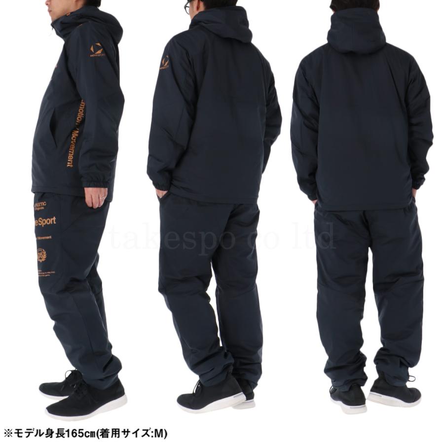 Malbon セットアップ スポーティ×モダンデザイン 上質感◎ 春秋に最適✨ MOVESPORT ムーブスポーツ デサント ウインドブレーカー 上下 メンズ