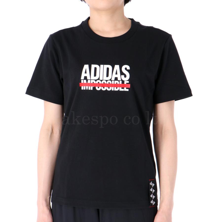 アディダス Tシャツ レディース 上 adidas 半袖 ビッグロゴ U7433｜takespo｜08