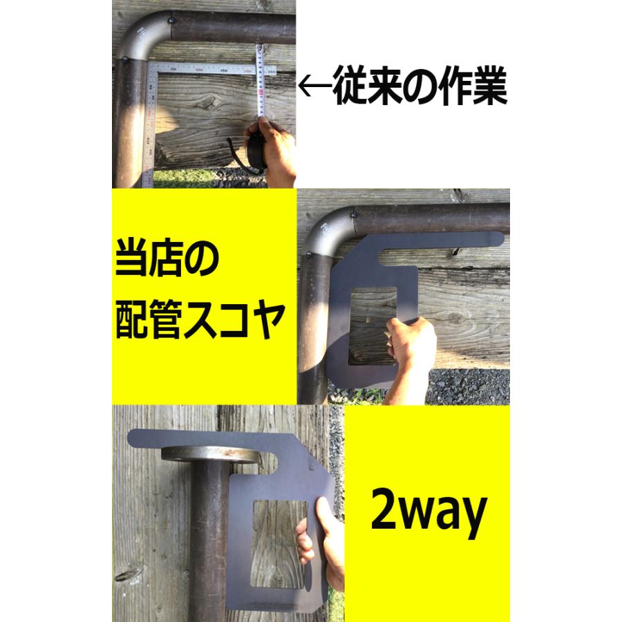 マルチフランジスコヤ（M） 32A〜80Aサイズ 配管用スコヤ 直角測定 