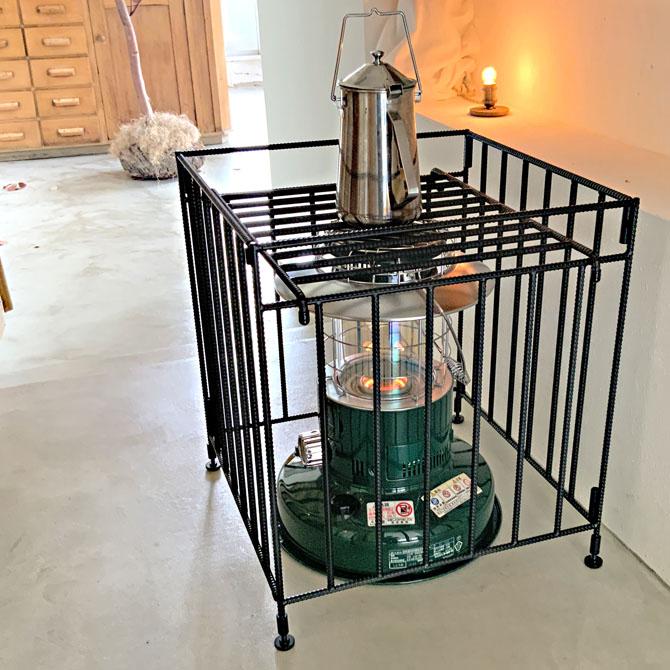 Mサイズ ストーブガード 折畳み 収納タイプ デザイン トヨトミ