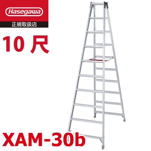 長谷川工業 (配送先法人限定) 専用脚立 XAM-30b ワンタッチバー 天板高
