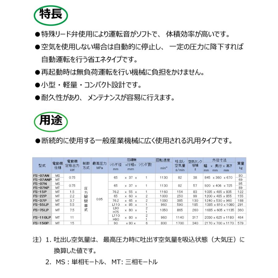 富士コンプレッサー (配送先法人様限定) 一段式タンクマウント形 富士コンプレッサー (配送先法人様限定) 一段式タンクマウント形