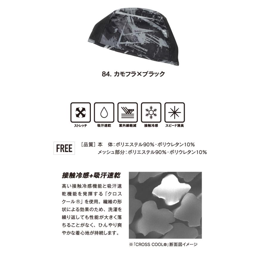 BODY TOUGHNESS おたふく手袋 冷感・消臭 ヘッドキャップ JW-611 BODY TOUGHNESS おたふく手袋 冷感・消臭 ヘッドキャップ JW-611