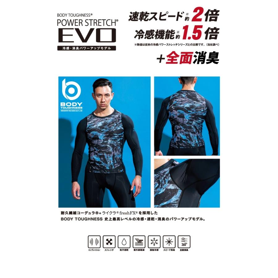 BODY TOUGHNESS おたふく手袋 EVO 冷感・速乾 半袖クルーネック