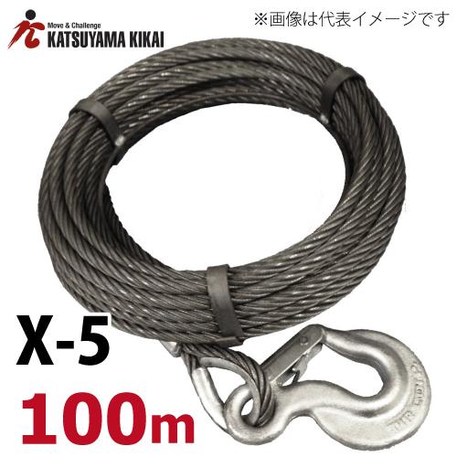リバティ X-5用ワイヤロープ 100M X-5WR100M チル X5シリーズ カツヤマ 