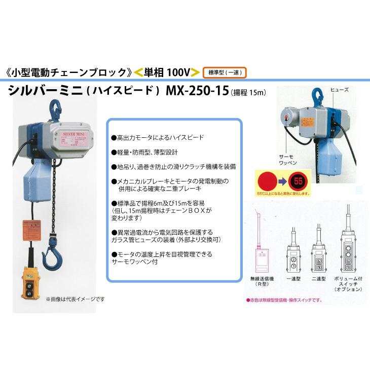 富士製作所 小型電動チェーンブロック 高揚程:15m ハイスピード 富士製作所 小型電動チェーンブロック 高揚程:15m ハイスピード