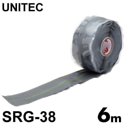 アーロンテープ グレー 速融着補修テープ SRG-38 幅38mm×長さ6m 配管