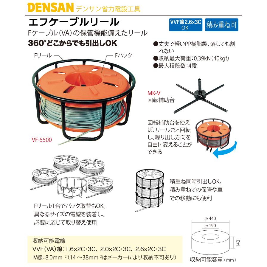 ジェフコム/デンサン (配送先法人様限定) エフケーブルリール ジェフコム/デンサン (配送先法人様限定) エフケーブルリール