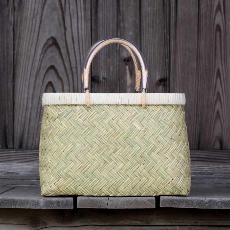 スズ竹市場かご（特小）丈夫で長持ち、たくさん入るかごバッグ 環境  