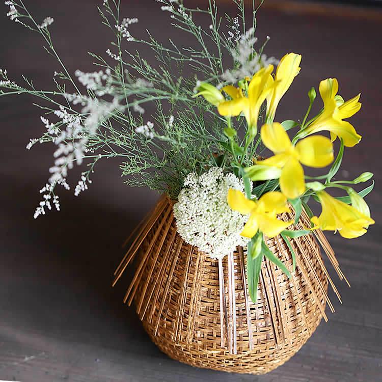 虎竹花籠 桂籠 : 虎斑竹専門店 竹虎 - 通販 - Yahoo!ショッピング