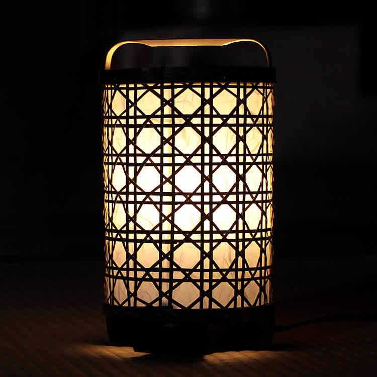 受注生産 お届けまで約2週間）虎竹フロアライト(丸筒) : 虎斑竹専門店