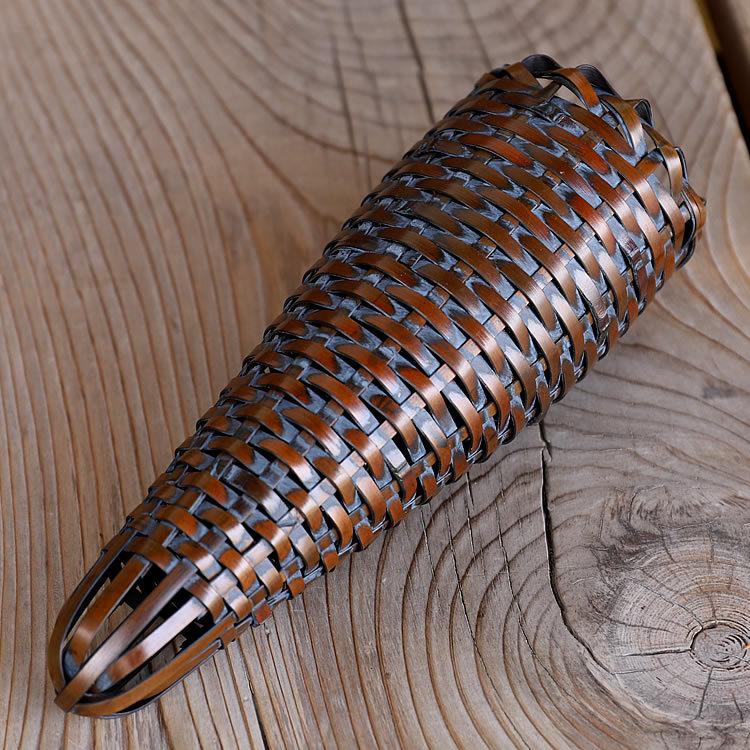 染掛け花籠 牛の角 : 虎斑竹専門店 竹虎 - 通販 - Yahoo!ショッピング