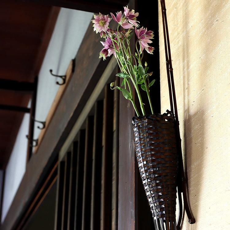 染掛け花籠 牛の角 : 虎斑竹専門店 竹虎 - 通販 - Yahoo!ショッピング