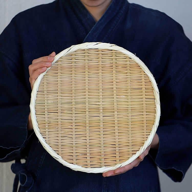 国産 丸竹ざる（中）27cm : 虎斑竹専門店 竹虎 - 通販 - Yahoo