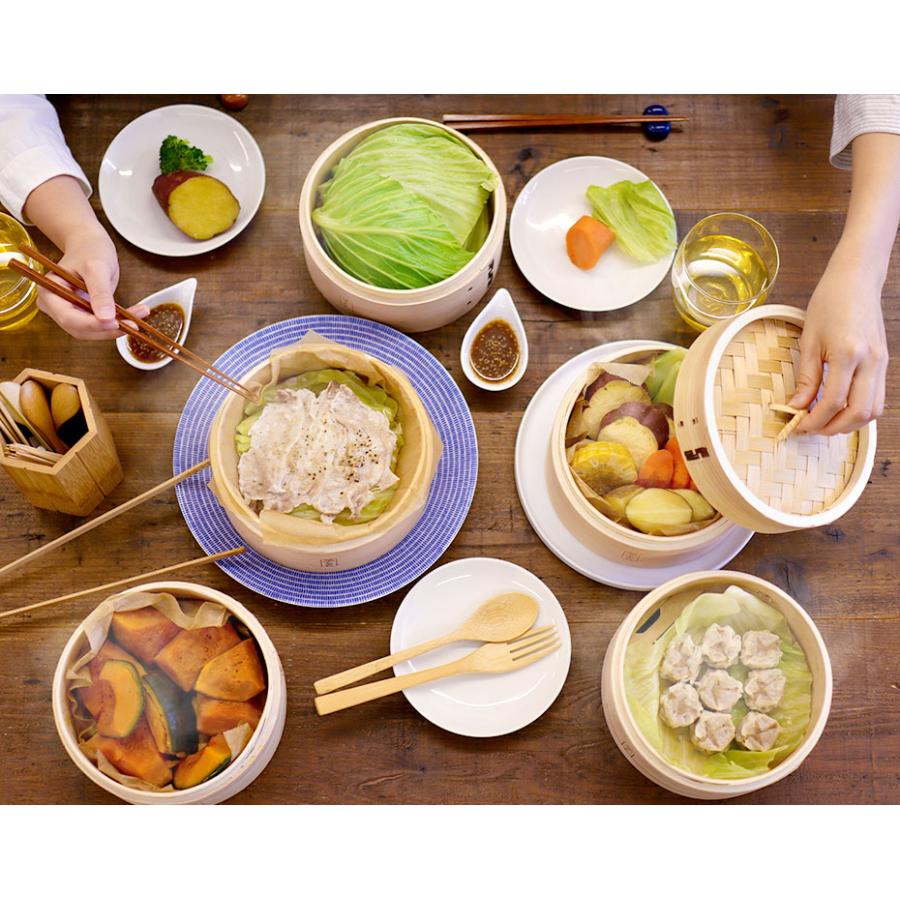 （蒸とら）杉蒸篭（せいろ）直火・IH対応ステンレス鍋セット 本体深め 杉材 竹材 調理性・耐久性を向上 18cm 24cm 2段 1段 中華せいろ 蒸籠 セイロ |  | 19