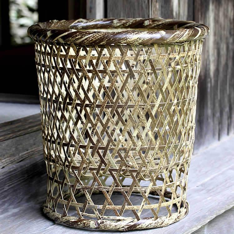 竹かご　虎竹　洗濯籠　特大 虎竹洗濯籠（特大） 日本唯一の虎竹で 昔懐かしい洗濯籠を復刻