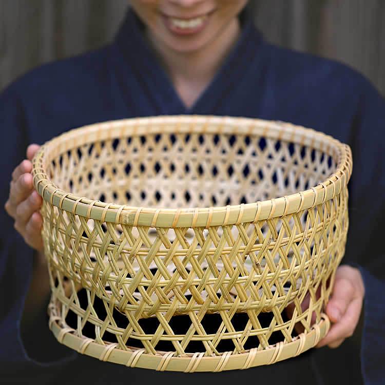 スズ竹茶碗籠（大） : 虎斑竹専門店 竹虎 - 通販 - Yahoo!ショッピング