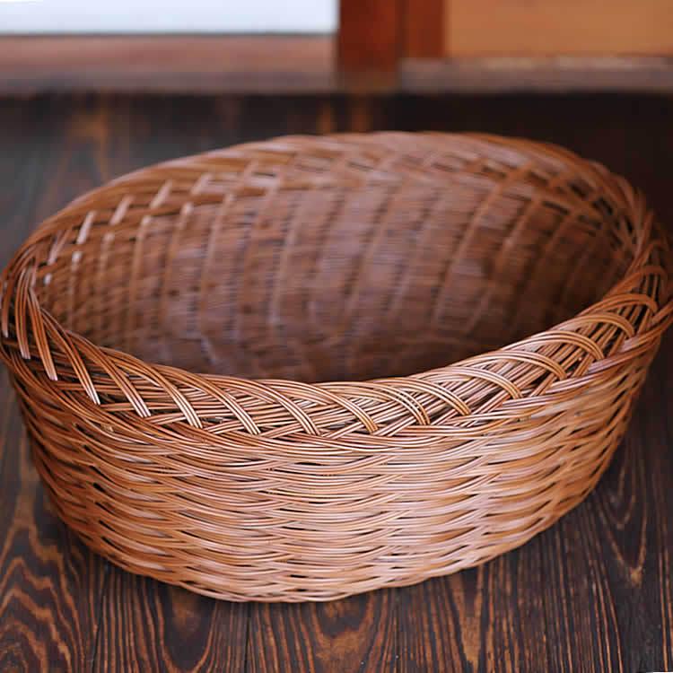 シダ編み二重脱衣籠（大） : 虎斑竹専門店 竹虎 - 通販 - Yahoo