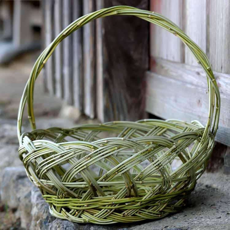 メゴ笹手付洗濯籠 40cm : 虎斑竹専門店 竹虎 - 通販 - Yahoo!ショッピング