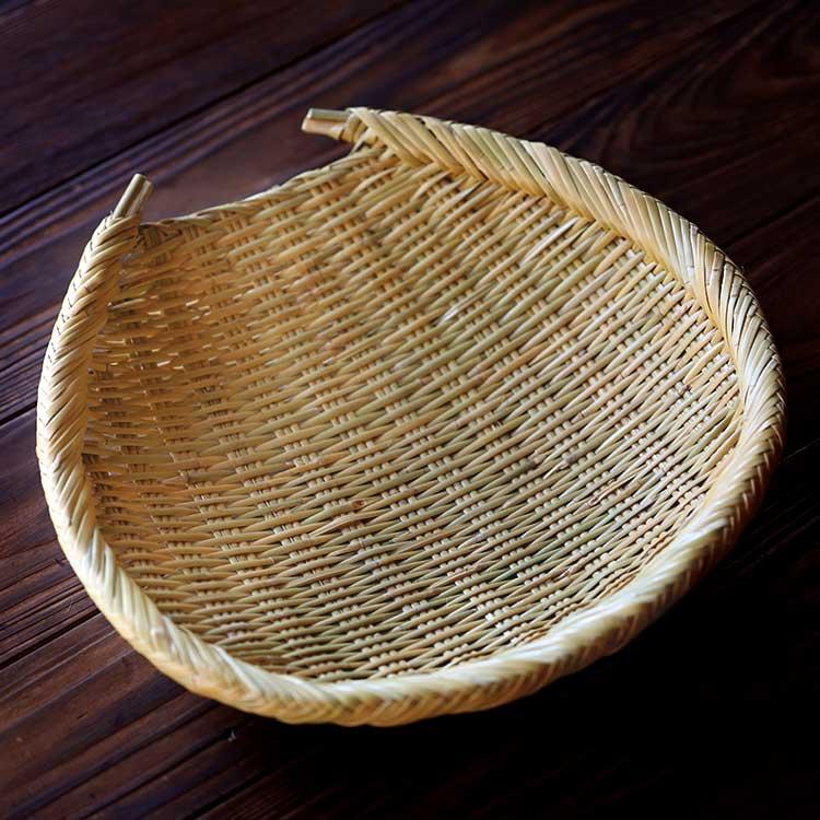 スズ竹箕ざる(片口ざる) : 虎斑竹専門店 竹虎 - 通販 - Yahoo