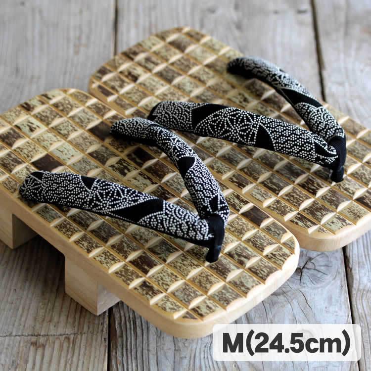 虎竹男下駄（Mサイズ）24.5cm : 虎斑竹専門店 竹虎 - 通販 - Yahoo