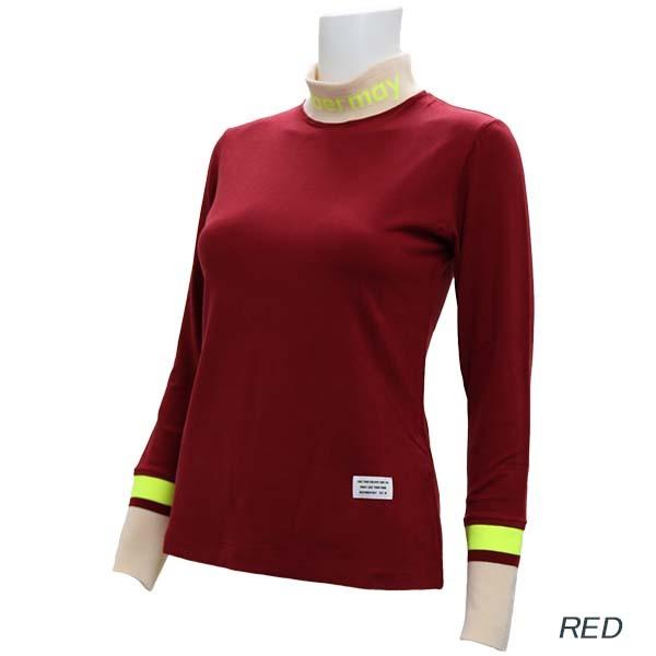 DECEMBER MAY赤 シャツ DECEMBER MAY 赤 クルーネックシャツ 【公式通販】