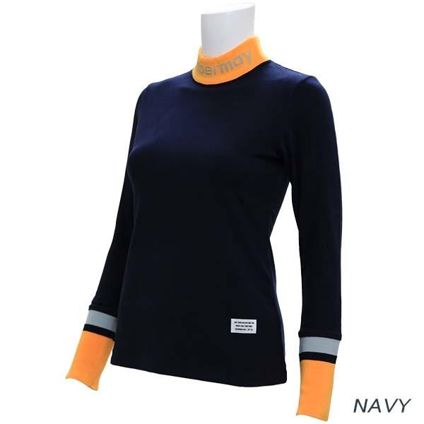 ディセンバーメイ ゴルフ レディース モックシャツ 保温 ニット