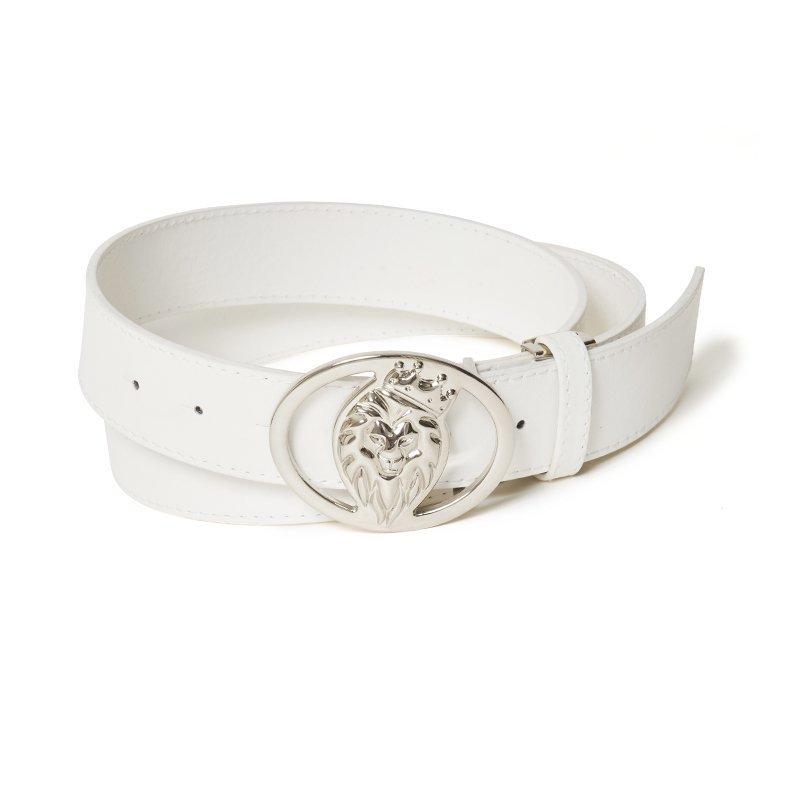 海外輸入 V12 ゴルフ ベルト メンズ レディース ライオン バックル ホワイト 白 ブランド ロゴ シンプル カジュアル 全長1cm V1210 Bl04 人気ショップが最安値挑戦 Www Sagamorepub Com