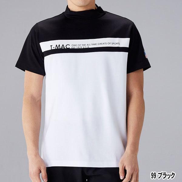 30 オフ ティーマック ゴルフ モックネック シャツ 半袖 メンズ ハイネック モックシャツ ゴルフウェア Golf 白 黒 青 オレンジ 白 春 夏 秋 112 T Mac 竹内ゴルフ Paypayモール店 通販 Paypayモール