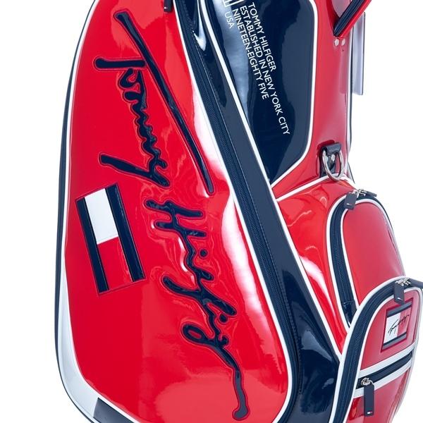 トミーヒルフィガー ゴルフ キャディバッグ メンズ 9.0型 約3.7kg 6分割 ブランド レア ホワイト ネイビー レッド 白 赤 紺 THMG1SC4 トミーヒルフィガー キャディバッグ ブランド レア ホワイト ネイビー レッド 白 赤 紺 商品情報 お洒落 GOLF