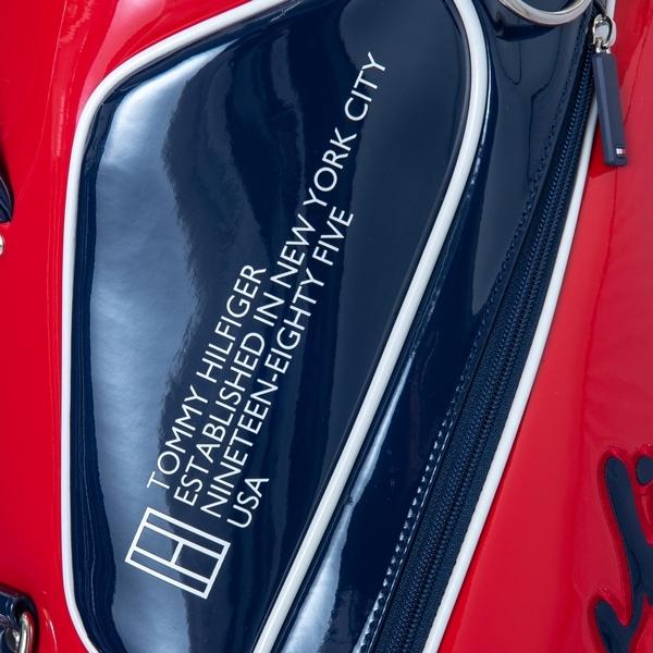 トミーヒルフィガー ゴルフ キャディバッグ メンズ 9.0型 約3.7kg 6分割 ブランド レア ホワイト ネイビー レッド 白 赤 紺 THMG1SC4 トミーヒルフィガー キャディバッグ ブランド レア ホワイト ネイビー レッド 白 赤 紺 商品情報 お洒落 GOLF