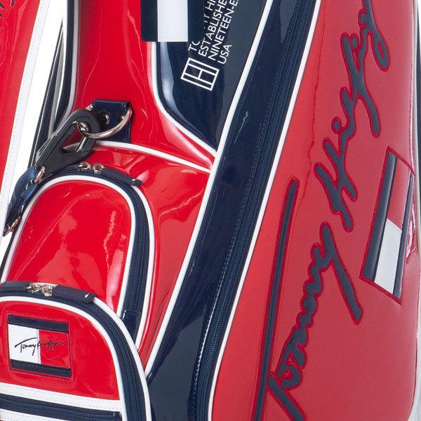 トミーヒルフィガー ゴルフ キャディバッグ メンズ 9.0型 約3.7kg 6分割 ブランド レア ホワイト ネイビー レッド 白 赤 紺 THMG1SC4 トミーヒルフィガー キャディバッグ ブランド レア ホワイト ネイビー レッド 白 赤 紺 商品情報 お洒落 GOLF