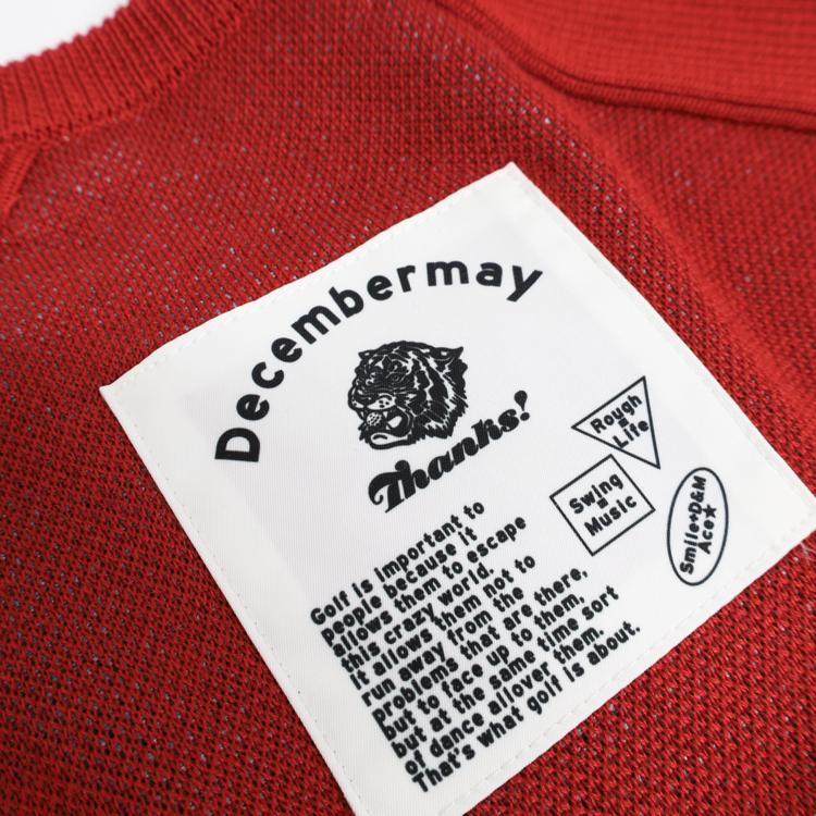 ディセンバーメイ ゴルフ Vネック ニット メンズ セーター 軽量 薄手