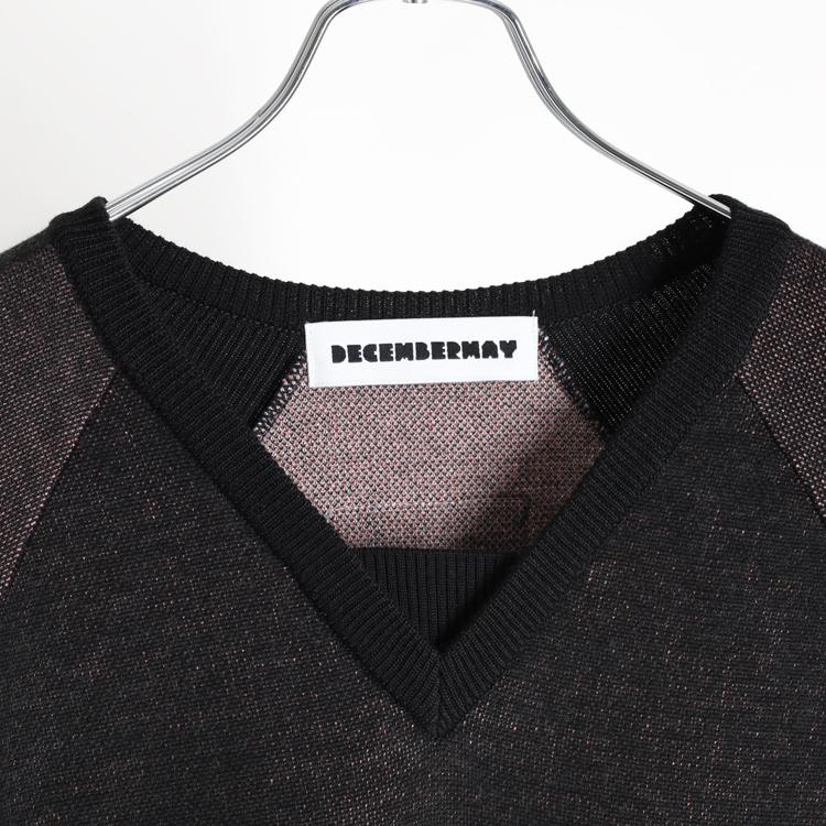 ディセンバーメイ ゴルフ Vネック ニット メンズ セーター 軽量 薄手