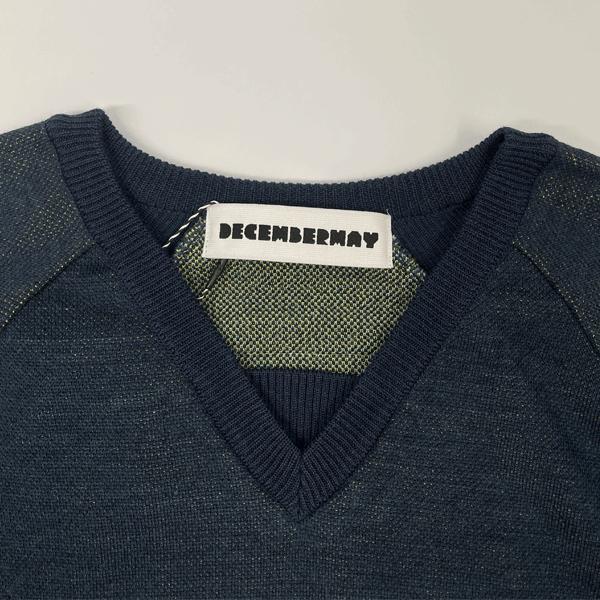 ディセンバーメイ ゴルフ ニット メンズ 軽量 薄手 セーター Vネック