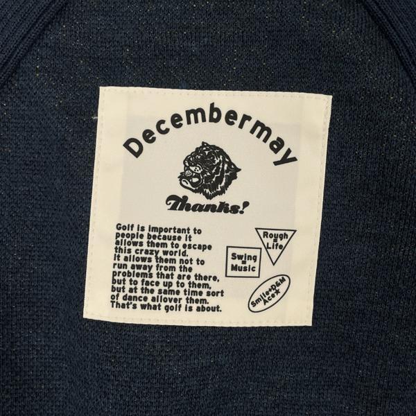 ディセンバーメイ ゴルフ ニット メンズ 軽量 薄手 セーター Vネック