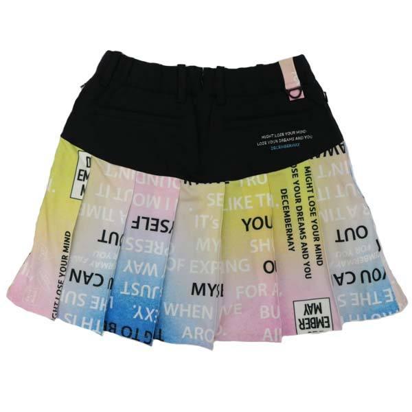 ディセンバーメイ ゴルフ レディース スカート 透け防止 インナー ストレッチ ミニ 総柄 2-105-2514 ブランド DECEMBERMAY スカート丈 ウェア ゴルフ スカート インナー 総柄 ブランド ウエスト 前 後 ヒップ 裾廻り