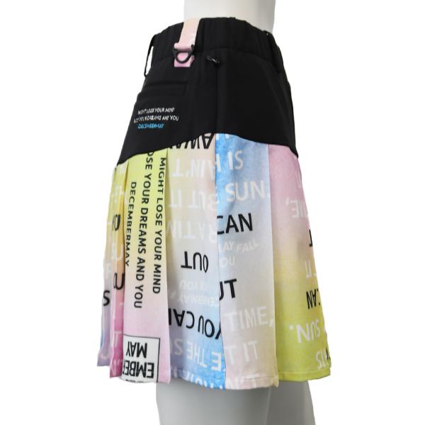 ディセンバーメイ ゴルフ レディース スカート 透け防止 インナー ストレッチ ミニ 総柄 2-105-2514 ブランド DECEMBERMAY スカート丈 ウェア ゴルフ スカート インナー 総柄 ブランド ウエスト 前 後 ヒップ 裾廻り